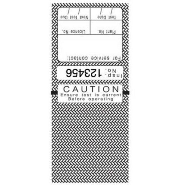 Test Tag Self Laminating With Security Flap QLD Black, Ideal Electrical Catalogue Tools Instrumentation Labelling Labelling Material - Construction Supplies Australia