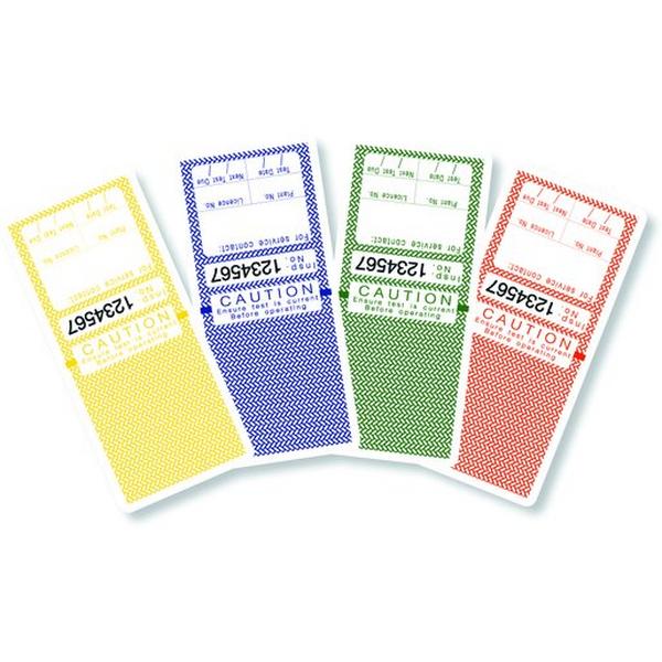 Test Tag T/T Slf Lam W/Sec Flap- QLD Burndy, Ideal Electrical Catalogue Tools Instrumentation Labelling Labelling Material - Construction Supplies Australia