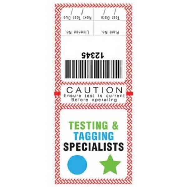 Customised Pmk NSW Testtag Self Laminating W/ Security Flap, Ideal Electrical Catalogue Tools Instrumentation Labelling Labelling Material - Construction Supplies Australia