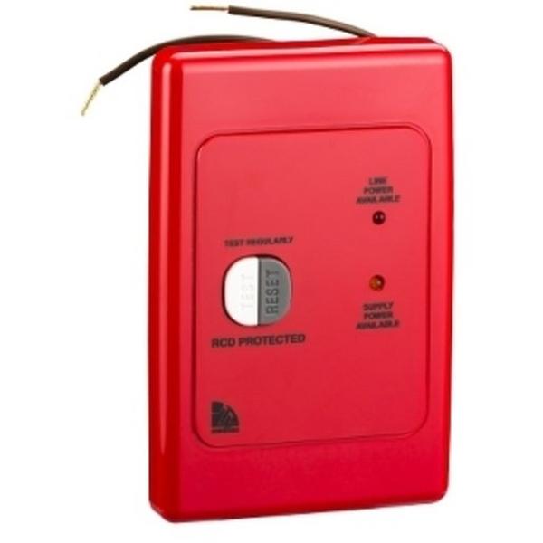 Rcd Wallplate 2P 10mA 20A 240V Red, Ideal Electrical Catalogue Power Distribution Circuit Breakers Residual Current Earth Leakage Devices Rcd Rccb Elcb - Construction Supplies Australia