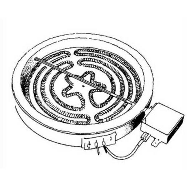 H/Plate Ceramic 165mm 1200W Ceramaspeed, Ideal Electrical Catalogue Electrical Appliances Spares Heating Element Baking Oven - Construction Supplies Australia