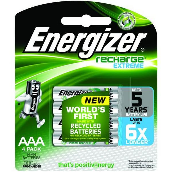 Battery Rechargeable Energizer Nimh AAA (Pack 4), Ideal Electrical Catalogue Electrical Appliances Batteries Rechargeable Battery - Construction Supplies Australia