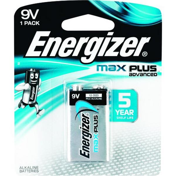 Battery Energizer Max Plus Advanced 9V (Pack 1), Ideal Electrical Catalogue Electrical Appliances Batteries Battery Not Rechargeable - Construction Supplies Australia