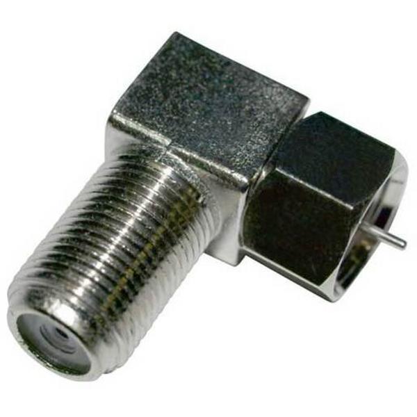 Adaptor 'F' Male To F' Female Elbow, Ideal Electrical Catalogue Av Security Detection Connector Communications Technology Adapter - Construction Supplies Australia