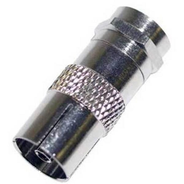 Adaptor 'F' Male To Iec (Pal) Female, Ideal Electrical Catalogue Av Security Detection Connector Communications Technology Adapter - Construction Supplies Australia