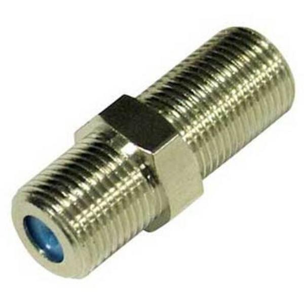Adaptor 'F' Female-Female 3Ghz (Blue Insert), Ideal Electrical Catalogue Av Security Detection Connector Communications Technology Adapter - Construction Supplies Australia