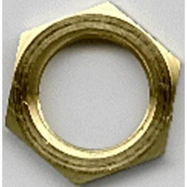 M63 Brass Locknut Box Qty 10 - Box Wt. 0.90Kg, Ideal Electrical Catalogue Hardware Nuts Bolts Nut - Construction Supplies Australia