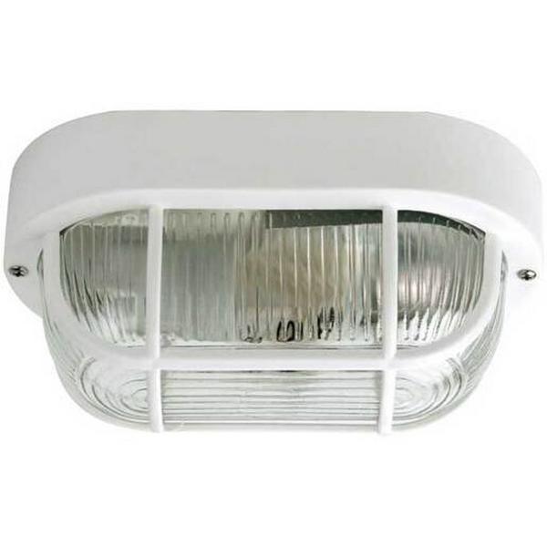 Bunker E27 40Wmax Guard L200Xw120mm Glass/White Osmo, Ideal Electrical Catalogue Light Fittings Ceiling Wall Lighting Ceiling Wall Luminaire - Construction Supplies Australia
