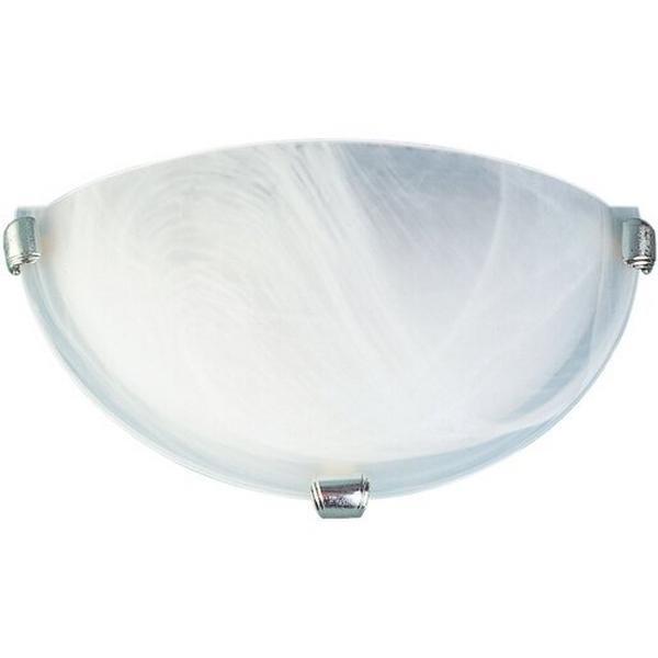 Wall Light E27 300X150X100mm B/Chrm/Alabaster Semi Remo, Ideal Electrical Catalogue Light Fittings Ceiling Wall Lighting Ceiling Wall Luminaire - Construction Supplies Australia