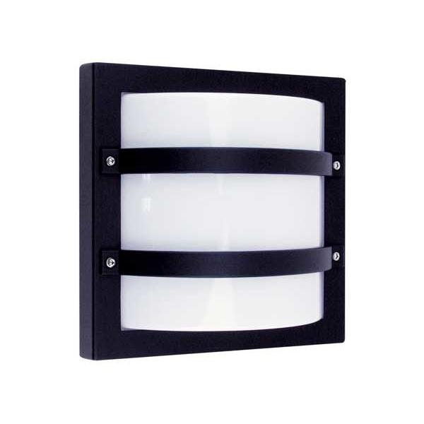 WALL LIGHT E27 H240 X W240 X P120MM IP65 BLACK GUARD LARGO, Ideal Electrical Catalogue Light Fittings Ceiling Wall Lighting Ceiling Wall Luminaire - Construction Supplies Australia