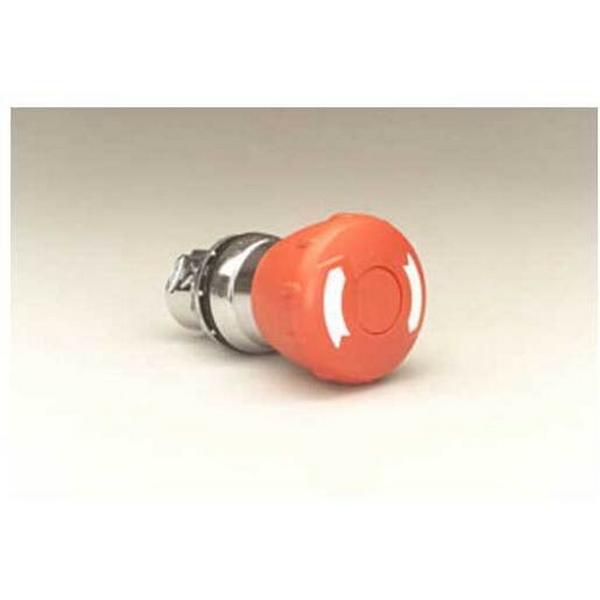 BUTTON E/STOP MET OP 40MM, Ideal Electrical Catalogue Industrial Push Button Front Element For Mushroom Push Button - Construction Supplies Australia