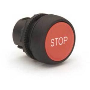 BUTTON PLASTIC RED "STOP" - 1N/C