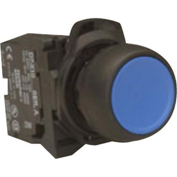 Button Plastic Blue - 1N/O, Ideal Electrical Catalogue Industrial Push Button Push Button Complete - Construction Supplies Australia