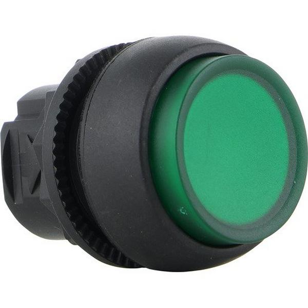 Button Plastic Ext Illuminated Mom Green, Ideal Electrical Catalogue Industrial Push Button Front Element For Push Button - Construction Supplies Australia