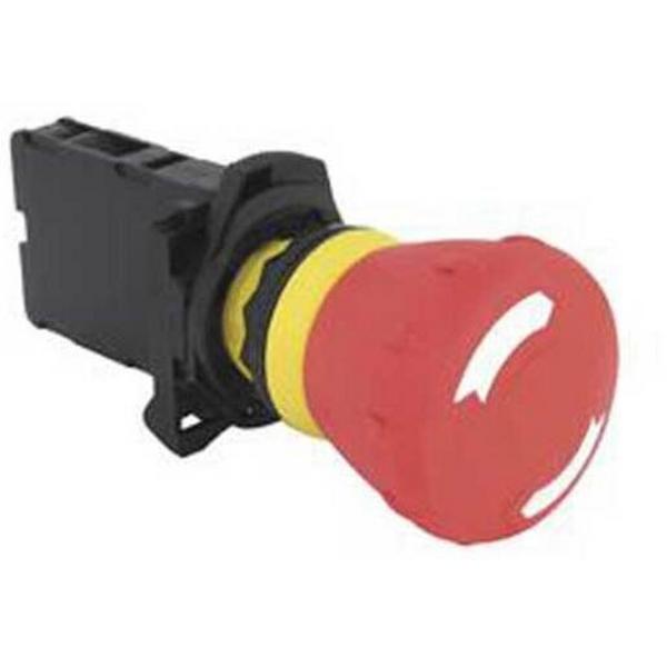 Button E/Stop Plastic 60mm-1N/Cs, Ideal Electrical Catalogue Industrial Push Button Emergency Stop Complete - Construction Supplies Australia