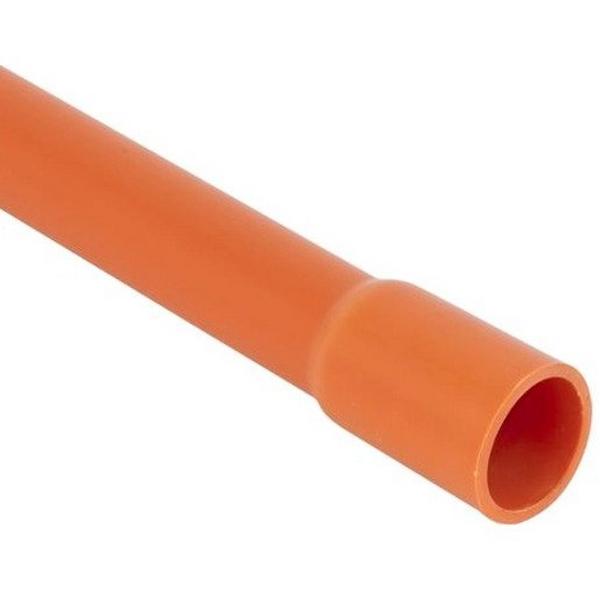 CONDUIT RIGID PVC HEAVY DUTY 50MM 4M ORANGE, Ideal Electrical Catalogue Cable Management Conduit Rigid Conduit Rigid - Construction Supplies Australia