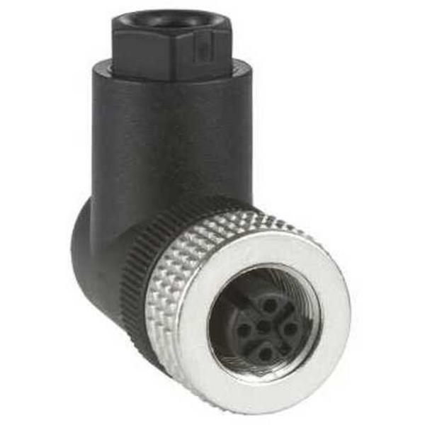 Connector 90 Deg M12 4 Pin, Ideal Electrical Catalogue Wiring Accessories Connector Circular Connector For Field Assembly Industrial Connector - Construction Supplies Australia