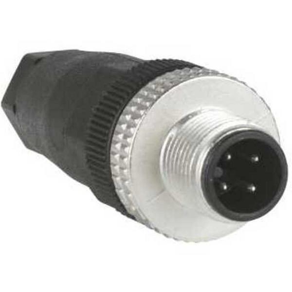 Connector Straight M12 Male 4 Pin, Ideal Electrical Catalogue Wiring Accessories Connector Circular Connector For Field Assembly Industrial Connector - Construction Supplies Australia