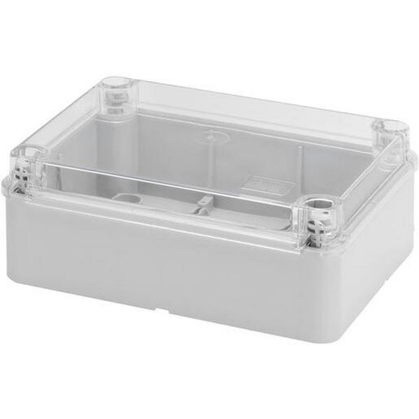 Enclosure Plastic IP56 380X300X120 Clear Lid, Ideal Electrical Catalogue Industrial Enclosures Adaptable Boxes - Construction Supplies Australia