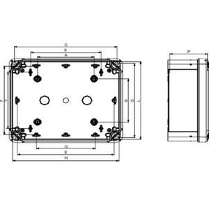 ABS IND BOX 275X225X120 HI LID
