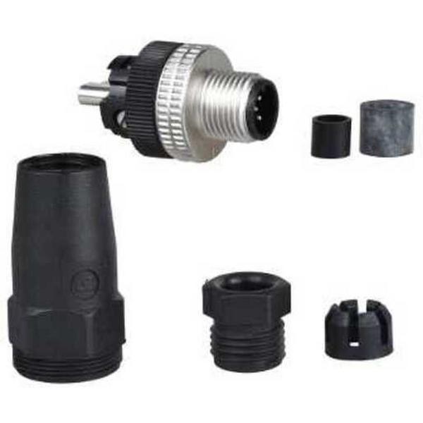 Connector Straight M12 Male 5 Pin, Ideal Electrical Catalogue Wiring Accessories Connector Circular Connector For Field Assembly Industrial Connector - Construction Supplies Australia