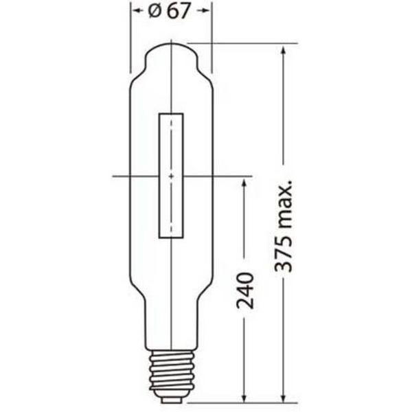 Lamp High Pressure Sodium 1000 Watt E40 Base 125000 Lumen, Ideal Electrical Catalogue Lamps High Intensity Discharge High Pressure Sodium Vapour Lamp - Construction Supplies Australia