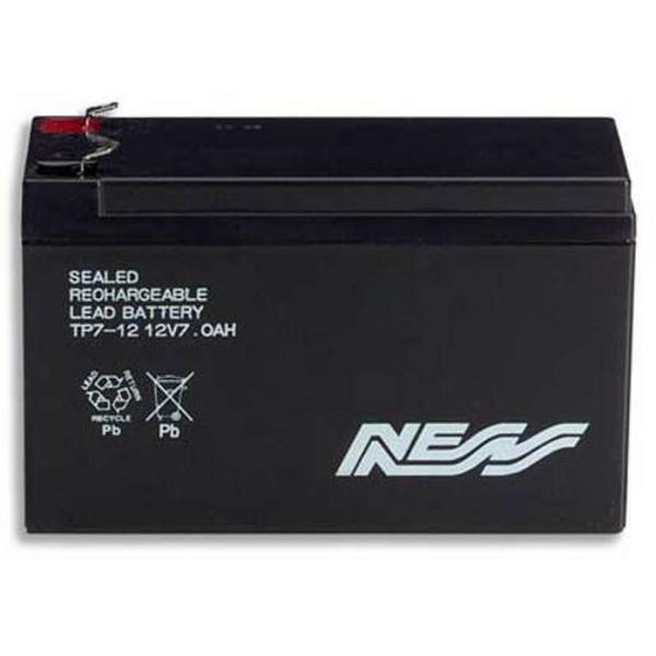Battery Rechargeable Sealed Lead Acid 12V 7Ah 4.8mm Terminals, Ideal Electrical Catalogue Electrical Appliances Batteries Battery Sealed Lead Acid - Construction Supplies Australia