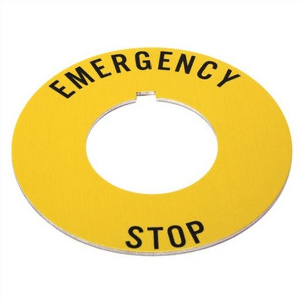 30mm Legend Plate 800T Push Button, Ideal Electrical Catalogue Industrial Sight Sound Legend Plate For Control Circuit Devices - Construction Supplies Australia