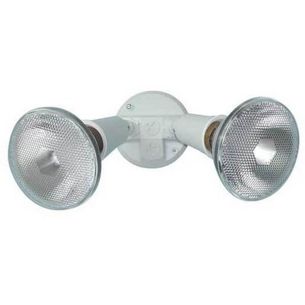 Floodlight Par38 E27 2Lt White No Lamps, Ideal Electrical Catalogue Light Fittings Downlight Downlight Spot Floodlight - Construction Supplies Australia