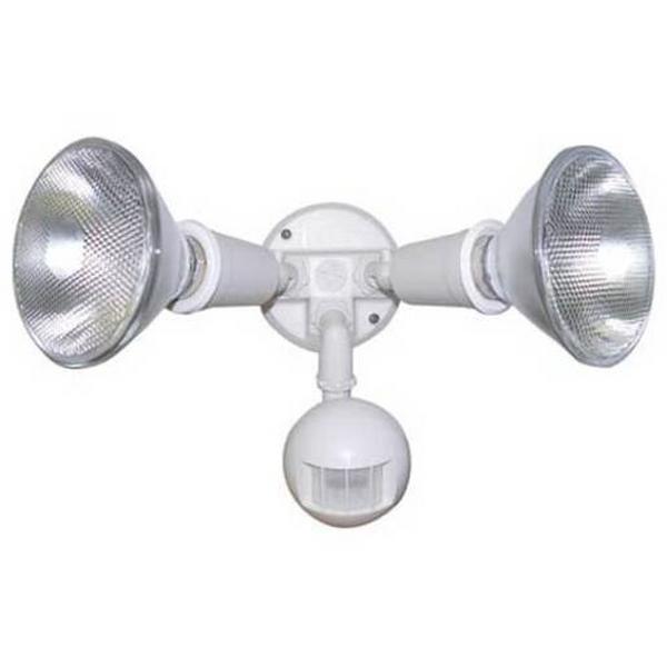 SPOTLIGHT E27 /W SENSOR WHITE, Ideal Electrical Catalogue Light Fittings Downlight Downlight Spot Floodlight - Construction Supplies Australia