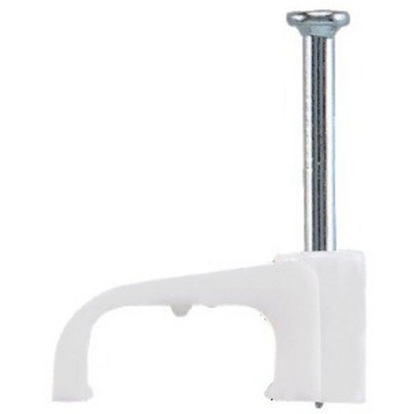 Cable Clip Flat 4mm Twin + Earth (X500), Ideal Electrical Catalogue Wiring Accessories Cable Clip Cable Clip - Construction Supplies Australia