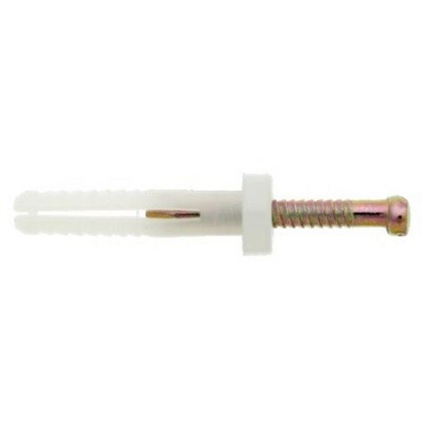 Nylon Nail Anchor Round Head 5 X 25mm (X100), Ideal Electrical Catalogue Hardware Nuts Bolts Hammer Set Anchor - Construction Supplies Australia