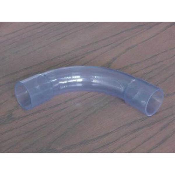Bend Sweep 90 Degree 50mm Clear, Ideal Electrical Catalogue Cable Management Conduit Rigid Conduit Bends - Construction Supplies Australia