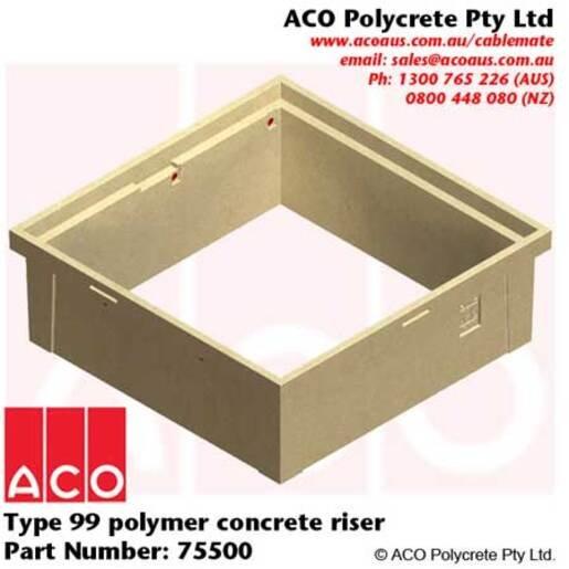 Aco Polycrete 75500 | Type 99 Polymer Concrete Riser | Earth inspection ...