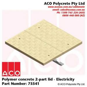 TYPE 99 POLYMER CONCRETE LID 2PT - ELECTRICITY