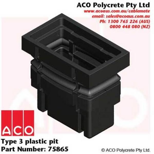 Pit Type 3 Plastic 575mm X 350mm X 520mm 3.9Kg, Ideal Electrical Catalogue Power Distribution Earth Inspection Pits Earth Inspection Pit - Construction Supplies Australia