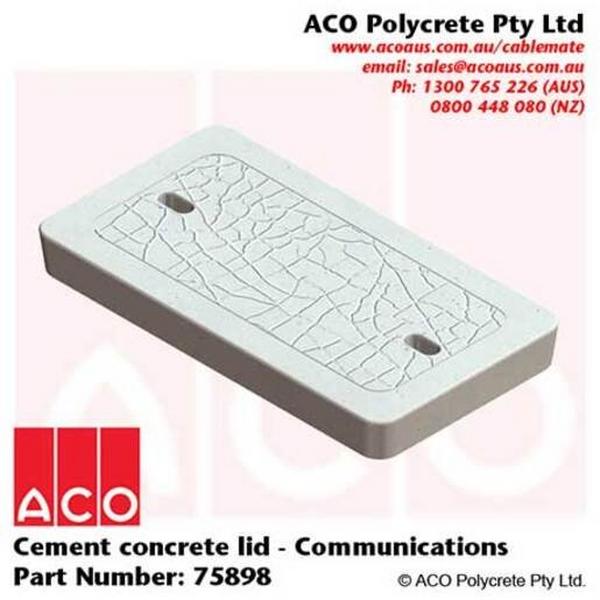 Cover Type 3 Concrete Communications 13.8Kg, Ideal Electrical Catalogue Power Distribution Earth Inspection Pits Pit Hole Cover - Construction Supplies Australia
