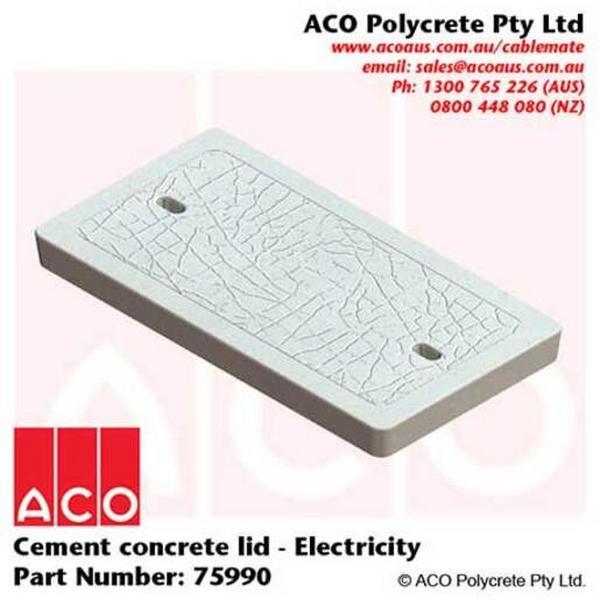 Cover Type 4 Concrete Electricity 26.7Kg, Ideal Electrical Catalogue Power Distribution Earth Inspection Pits Pit Hole Cover - Construction Supplies Australia