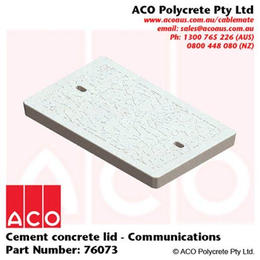Aco Polycrete 76073 | Type 5 Cement Concrete Lid - Communications | Pit ...
