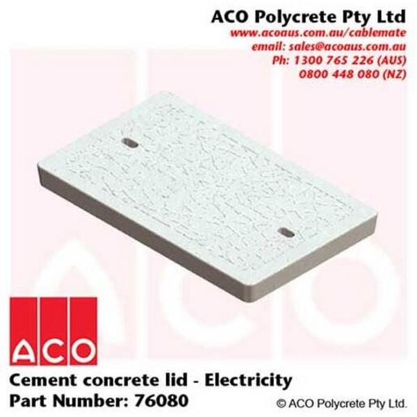 Cover Type 5 Concrete Electricity 29.6Kg, Ideal Electrical Catalogue Power Distribution Earth Inspection Pits Pit Hole Cover - Construction Supplies Australia