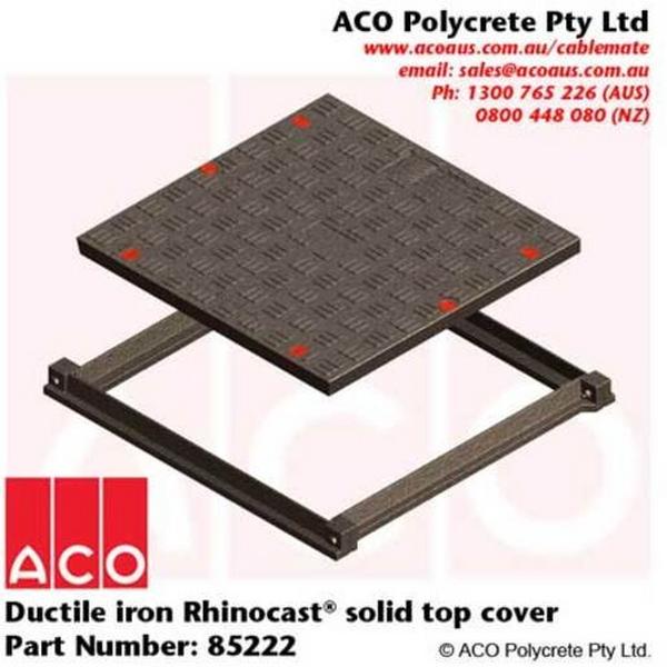 Rhinocast 1Pt Class B Solid Top 600X600, Ideal Electrical Catalogue Power Distribution Earth Inspection Pits Pit Hole Cover - Construction Supplies Australia