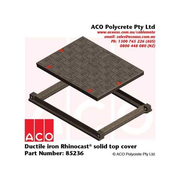 Rhinocast 1Pt Class B Solid Top 600X450, Ideal Electrical Catalogue Power Distribution Earth Inspection Pits Pit Hole Cover - Construction Supplies Australia