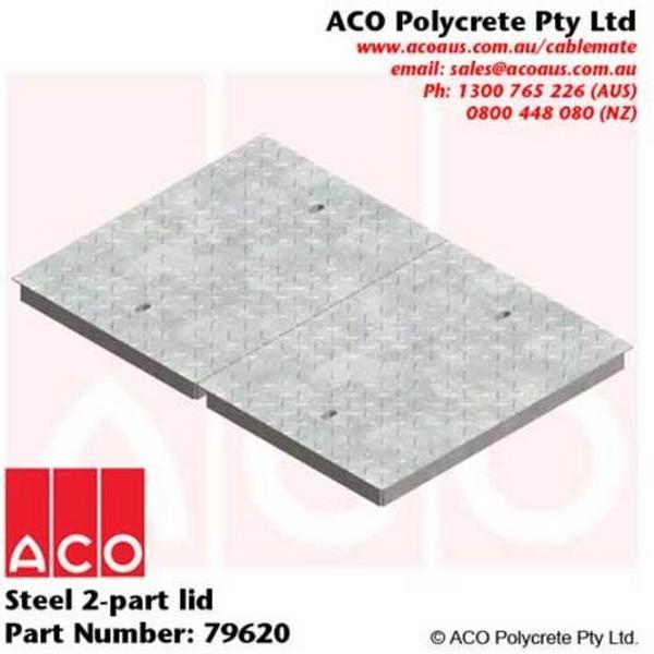 Steel 2-Part Lid (As 3996 Class B), Ideal Electrical Catalogue Power Distribution Earth Inspection Pits Pit Hole Cover - Construction Supplies Australia
