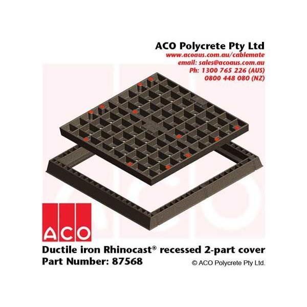 Ductile Iron Rhinocast Recessed 2-Part Cover (As 3996 Class G) 900X990, Ideal Electrical Catalogue Power Distribution Earth Inspection Pits Earth Inspection Pit - Construction Supplies Australia