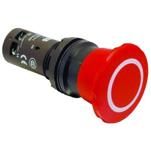 E/Stop 40mm Compact Twist Relw- 1NO And 1, Ideal Electrical Catalogue Switches Plugs Sockets Switches Push Button - Construction Supplies Australia