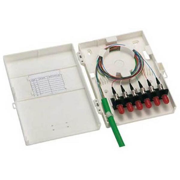 Mlx Fibre Poly Propylene 6P St mm Wall/M 601 Enclosure - Loaded, Ideal Electrical Catalogue Data Communications Fibre Fibre Optic Distribution Box - Construction Supplies Australia