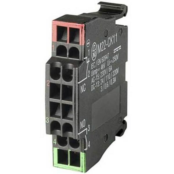 Contact Element Cage Clamp Front Fixing 1 N/O 1 Nc 24 V 3 A, Ideal Electrical Catalogue Industrial Contactor Overload Auxiliary Contact Block - Construction Supplies Australia