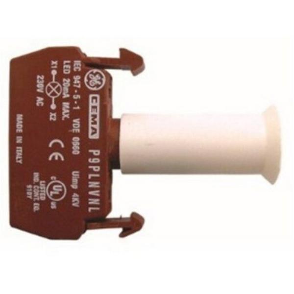 Integrated LED Normal 230V White 197013, Ideal Electrical Catalogue Switches Plugs Sockets Switches Push Button - Construction Supplies Australia