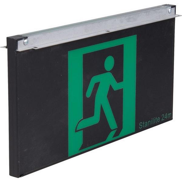 DIFFUSER T/MASK SS PICTO REC LEGEND RANGE, Ideal Electrical Catalogue Light Fittings Emergency Exit Emergency Luminaire - Construction Supplies Australia