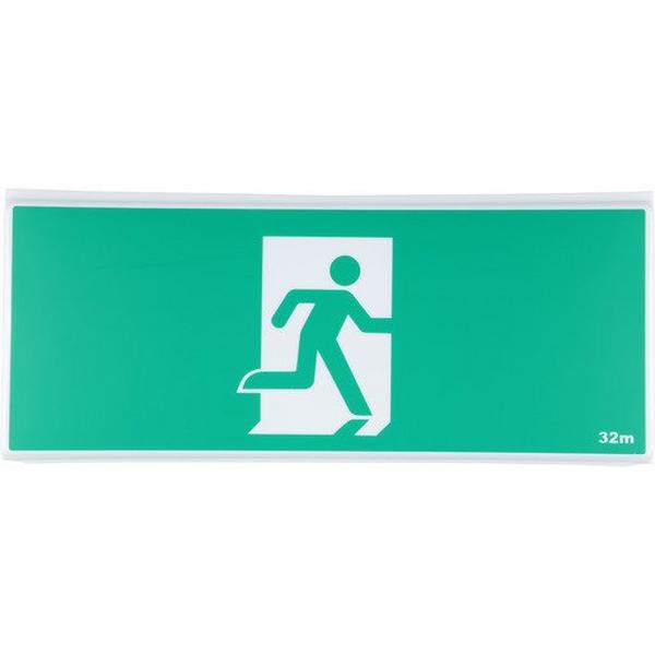 DIFFUSER PICTO 18W QUICKFIT JUMBO, Ideal Electrical Catalogue Light Fittings Emergency Exit Emergency Luminaire - Construction Supplies Australia